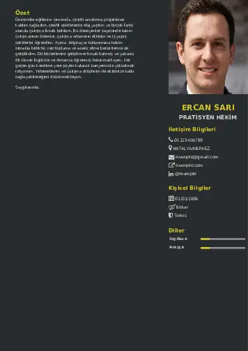 Pratisyen Hekim Cv Örnekleri cv indir